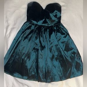 Strapless Dark Green Windsor Mini dress